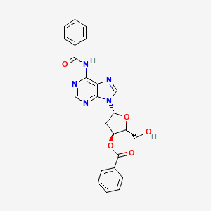 Chemical structure of N6,3'-O-Dibenzoyl-2'-deoxyadenosine
