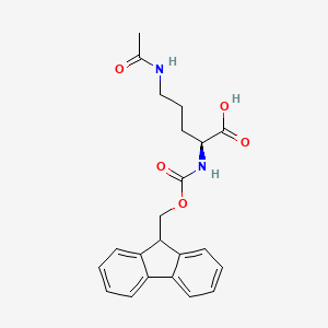 Chemical structure of N5-Acetyl-N2-Fmoc-L-Ornithine