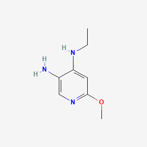 Chemical structure of N4-Ethyl-6-methoxypyridine-3,4-diamine