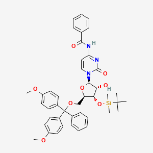 Chemical structure of N4-Benzoyl-3'-O-tert-butyldimethylsilyl-5'-O-DMT-cytidine