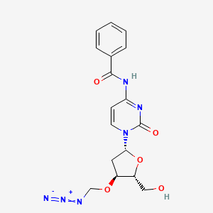 Chemical structure of N4-Benzoyl-3'-O-(azidomethyl)-2'-deoxycytidine