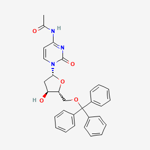 Chemical structure of N4-Acetyl-O5'-trityl-2'deoxy-cytidine