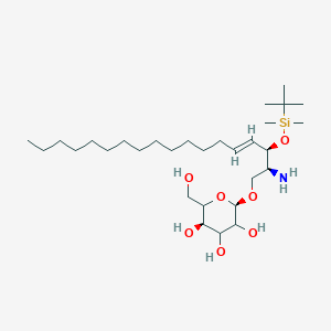 Chemical structure of N4,O-3'-Dibenzoyl-2',2'-difluoro-2-deoxycytidine