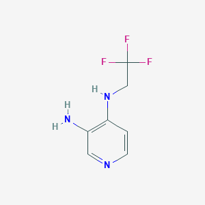 Chemical structure of N4-(2,2,2-trifluoroethyl)pyridine-3,4-diamine