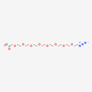 Chemical structure of N3-PEG8-CH2COOH