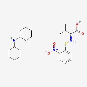 Chemical structure of N-Nps-L-valine Dicyclohexylammonium Salt