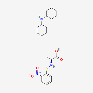 Chemical structure of N-2-Nitrophenylsulfenyl-L-alanine Dicyclohexylammonium Salt