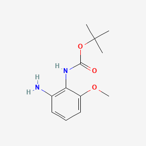 Chemical structure of N2-Boc-3-methoxy-1,2-benzenediamine