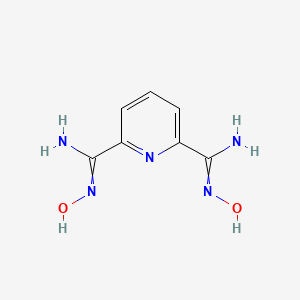 Chemical structure of N2,N6-Dihydroxypyridine-2,6-bis(carboximidamide)