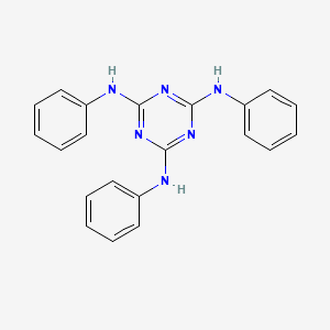 Chemical structure of Triphenylmelamine