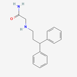 Chemical structure of N2-(3,3-Diphenylpropyl)glycinamide