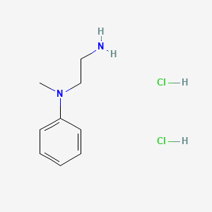 Chemical structure of N1-Methyl-N1-phenylethane-1,2-diamine dihydrochloride