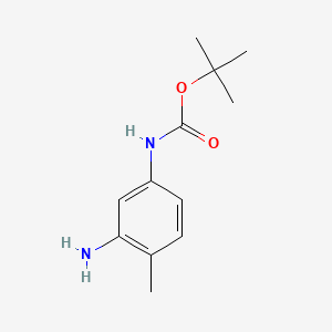 Chemical structure of 5-(Boc-amino)-2-methylaniline
