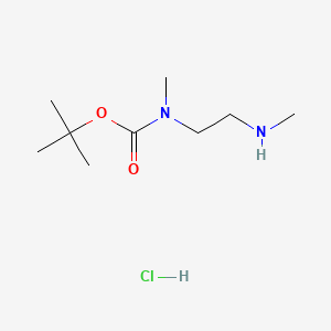 Chemical structure of N1-BOC 1,2-Dimethyl-ethylenediamine, HCl