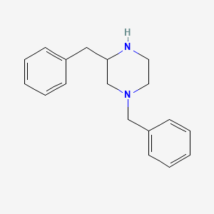 Chemical structure of 1,3-Dibenzylpiperazine