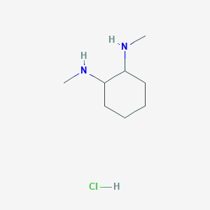 Chemical structure of N1,N2-Dimethylcyclohexane-1,2-diamine hydrochloride