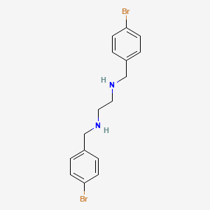 Chemical structure of N1,N2-Bis(4-bromobenzyl)ethane-1,2-diamine