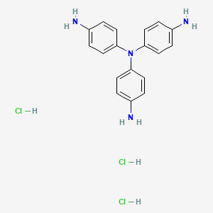 Chemical structure of N1,N1-Bis(4-aminophenyl)benzene-1,4-diamine trihydrochloride