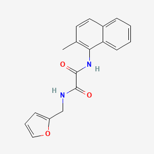 Chemical structure of N1-(furan-2-ylmethyl)-N2-(2-methylnaphthalen-1-yl)oxalamide