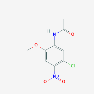 Chemical structure of N1-(5-CHLORO-2-METHOXY-4-NITROPHENYL)ACETAMIDE