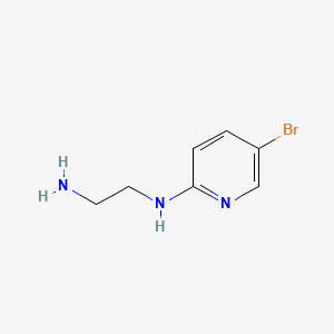 Chemical structure of N1-(5-Bromopyrid-2-yl)ethane-1,2-diamine