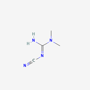 Chemical structure of 1-Cyano-3,3-dimethylguanidine