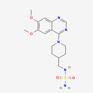Chemical structure of N-{[1-(6,7-Dimethoxy-4-quinazolinyl)-4-piperidinyl]methyl}sulfuric diamide
