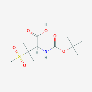 Chemical structure of Boc-3-(methylsulfonyl)-L-valine