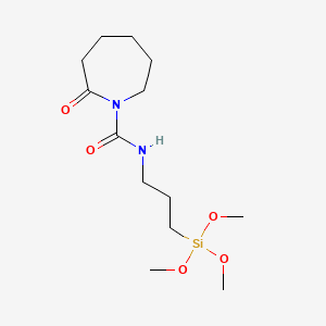 Chemical structure of N-[5-(TRIMETHOXYSILYL)-2-AZA-1-OXOPENTYL]CAPROLACTAM