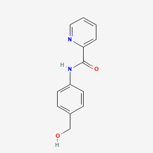 Chemical structure of N-[4-(hydroxymethyl)phenyl]pyridine-2-carboxamide