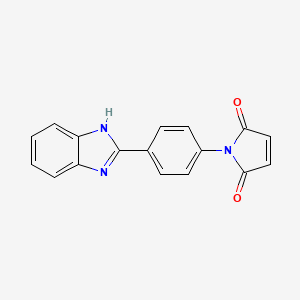 Chemical structure of N-[4-(2-Benzimidazolyl)phenyl]maleimide