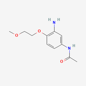 Chemical structure of N-[3-Amino-4-(2-Methoxyethoxy)Phenyl]Acetamide