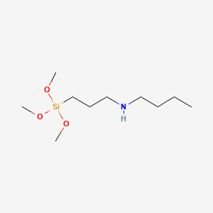 Chemical structure of N-[3-(Trimethoxysilyl)propyl]butan-1-amine