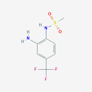 Chemical structure of N-[2-Amino-4-(trifluoromethyl)phenyl]methanesulfonamide