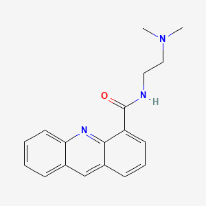 Chemical structure of N-[2-(dimethylamino)ethyl]acridine-4-carboxamide