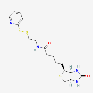 Chemical structure of Biotin-[2-(2-pyridyldithio)ethylamide]