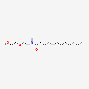Chemical structure of PEG-3 Lauramide