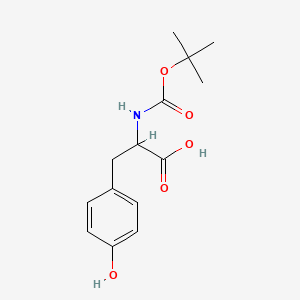Chemical structure of tert-Butoxycarbonyl-tyrosine
