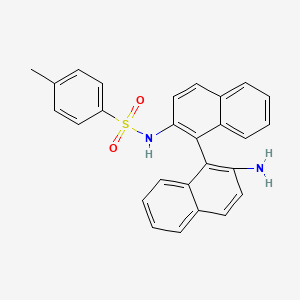 Chemical structure of N-[(S)-2'-Amino-[1,1'-binaphthalen]-2-yl]-4-methylbenzenesulfonamide