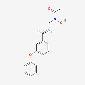 Chemical structure of N-Hydroxy-N-(3-(3-phenoxyphenyl)allyl)acetamide