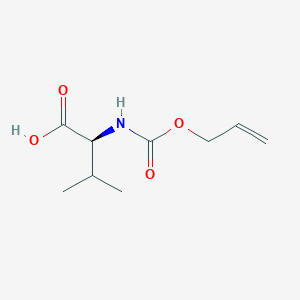 Chemical structure of N-[(Allyloxy)carbonyl]-L-valine