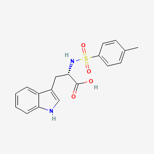 Chemical structure of N-[(4-MEthylphenyl)sulfonyl]-l-tryptophan