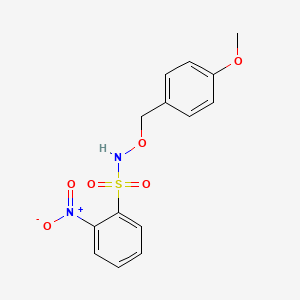 Chemical structure of N-[(4-Methoxybenzyl)oxy]-2-nitrobenzenesulfonamide