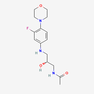 Chemical structure of Linezolid descarbonyl (R)-