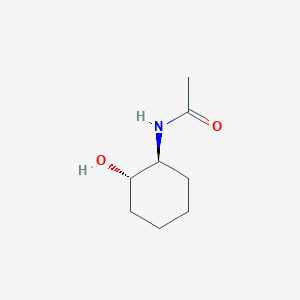 Chemical structure of N-[(1S,2S)-2-Hydroxycyclohexyl]acetamide