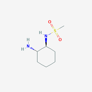 Chemical structure of N-((1S,2S)-2-Aminocyclohexyl)methanesulfonamide
