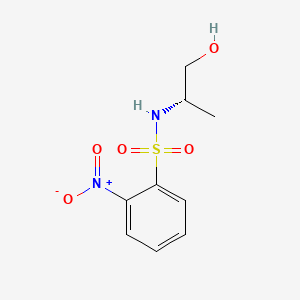 Chemical structure of N-[(1S)-2-Hydroxy-1-methylethyl]-2-nitrobenzenesulfonamide