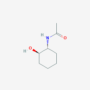 Chemical structure of N-[(1R,2R)-2-Hydroxycyclohexyl]acetamide
