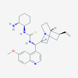 Chemical structure of N-[(1R,2R)-2-Aminocyclohexyl]-N'-[(8α,9S)-6'-methoxycinchonan-9-yl]thiourea