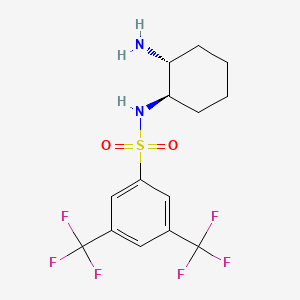 Chemical structure of N-[(1R,2R)-2-aMinocyclohexyl]-3,5-bis(trifluoroMethyl)- BenzenesulfonaMide